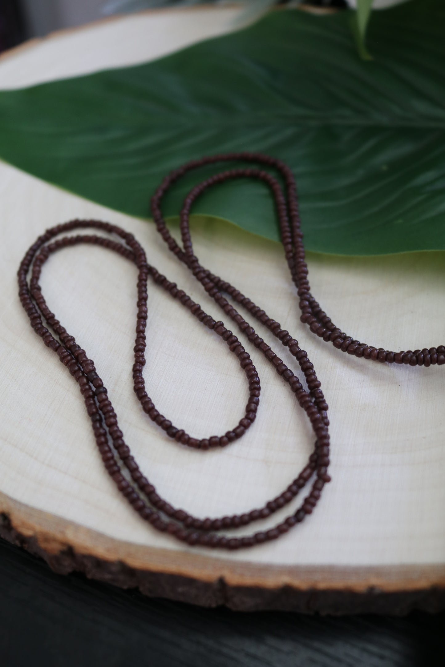 Brown Petit Bead Strand