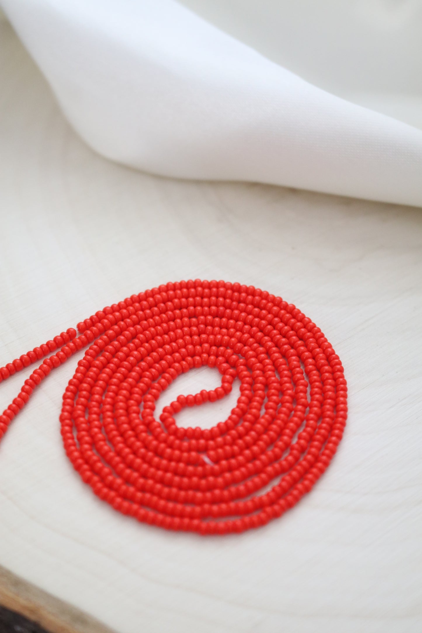 Red Orange Petite Bead