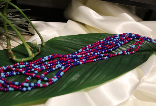 Blue & Magenta Multicolored Strand