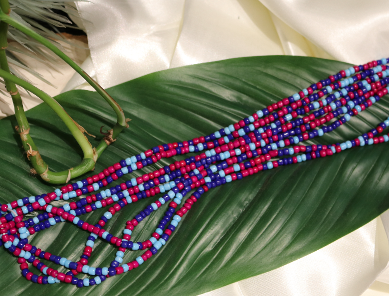Blue & Magenta Multicolored Strand