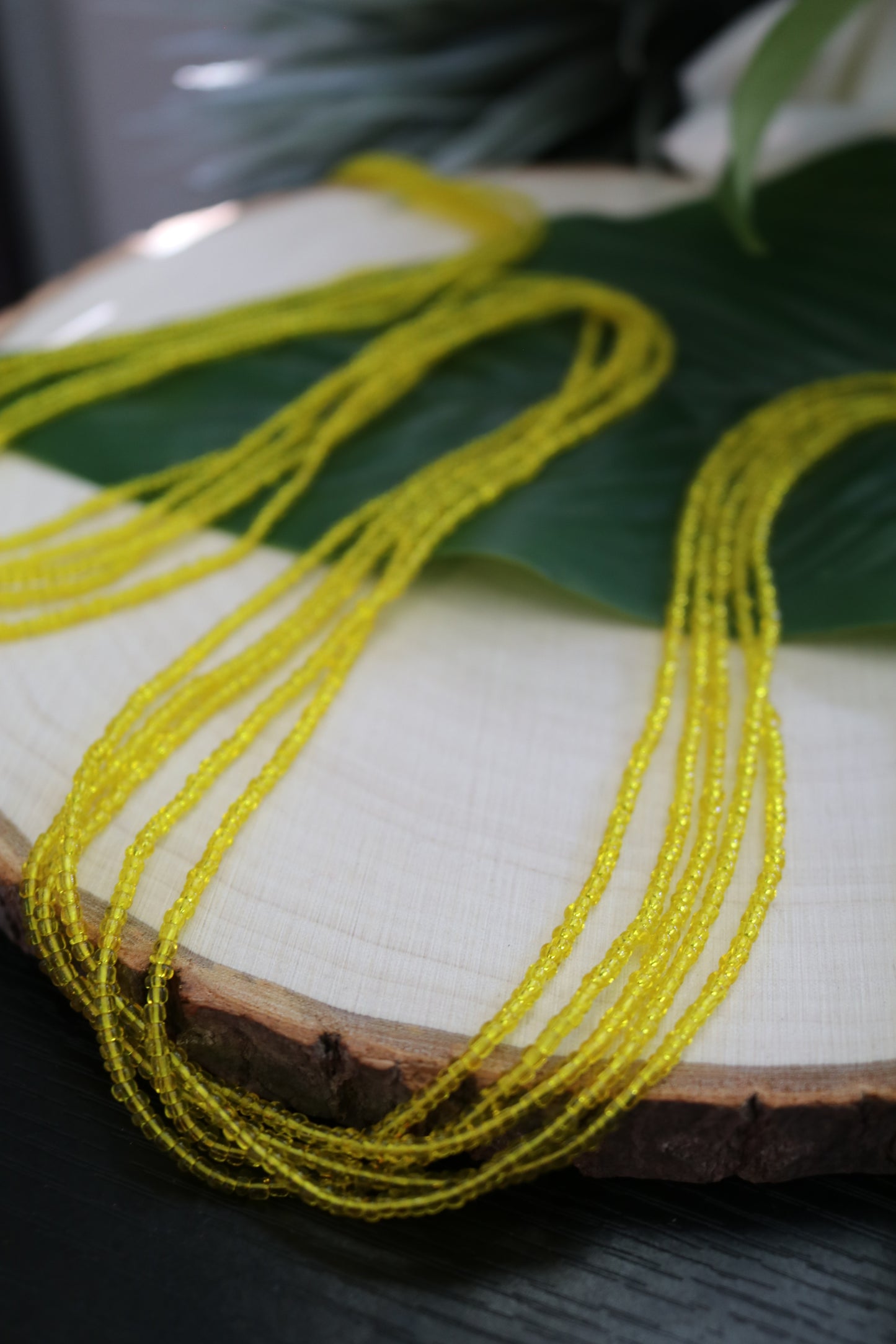 Translucent Yellow Petite Solid Strand