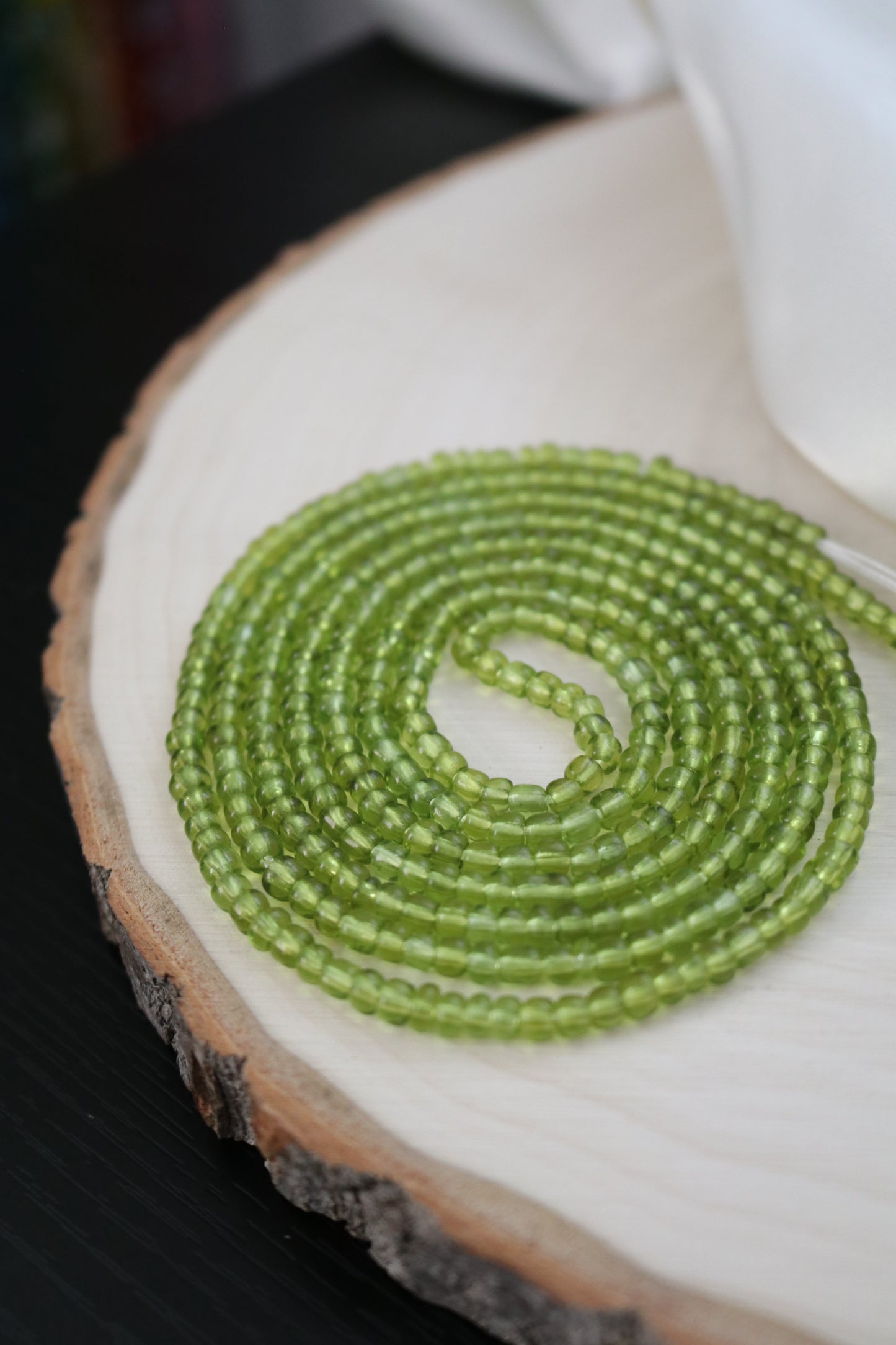 Translucent Green Solid Strand