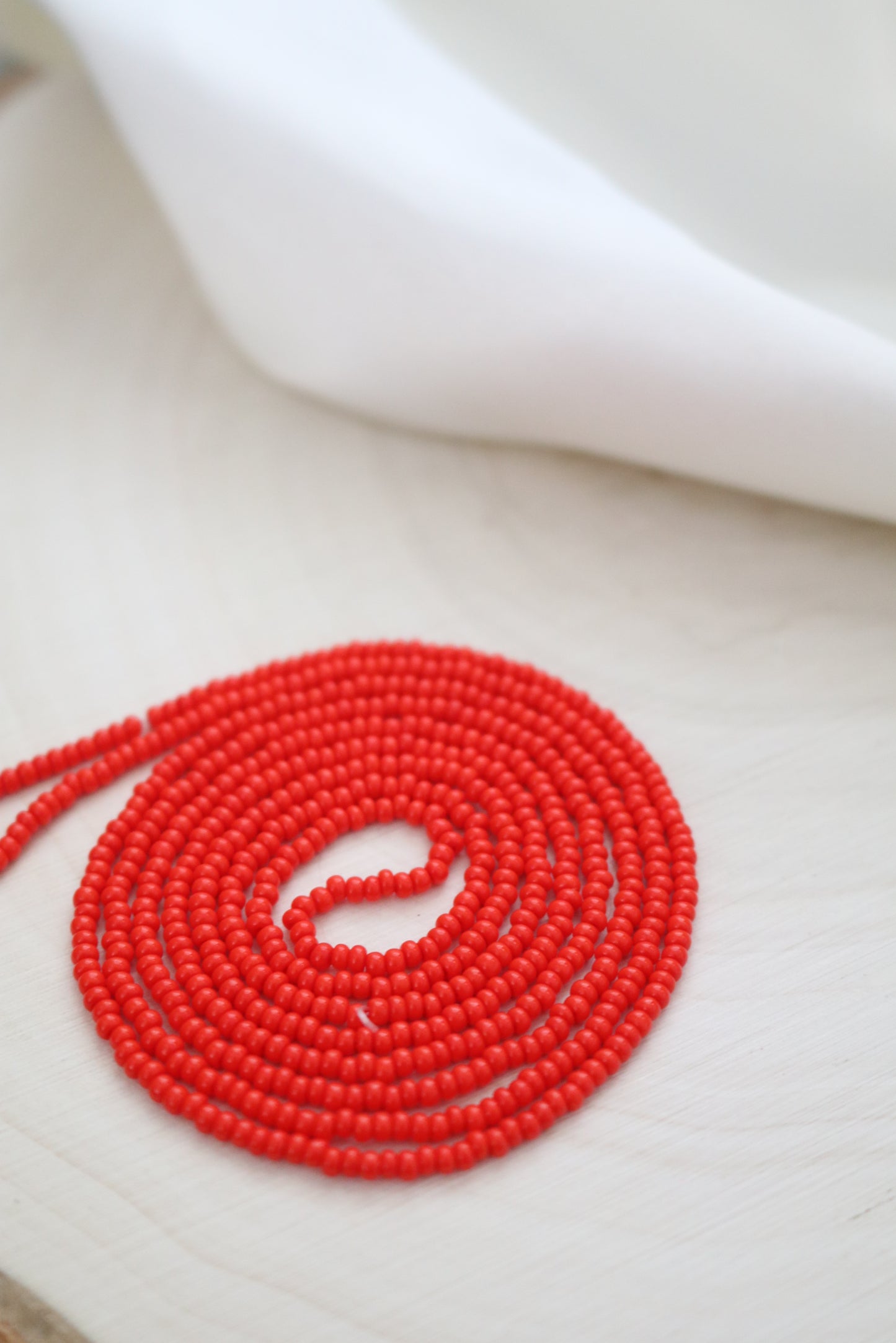 Red Orange Petite Bead