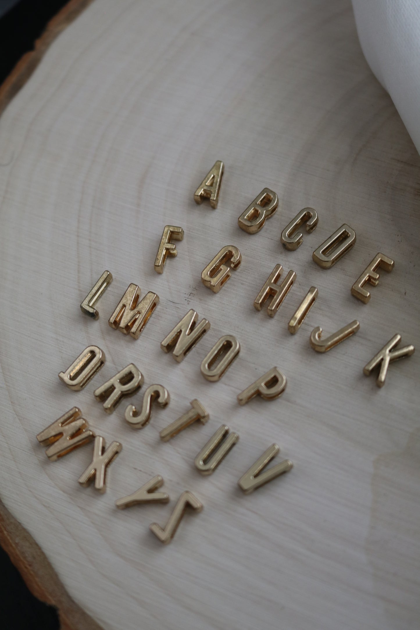 Gold Alphabet Charms